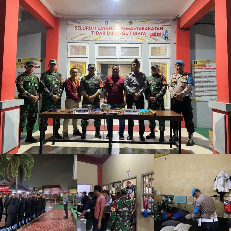 Antisipasi Barang Terlarang, Rutan Kelas I Bandar Lampung Gelar Razia di Kamar Hunian