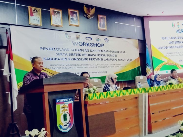 Pemkab Pringsewu dan BPKP Provinsi Lampung Gelar Workshop Pengelolaan Keuangan dan Pembangunan Pekon