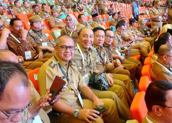 Pj Bupati Pringsewu Hadiri Rakornas Penyelenggaraan Pemerintahan Daerah 2024 di Sentul