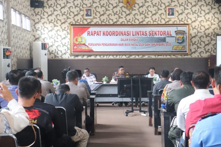 Rapat Koordinasi Lintas Sektoral: Persiapan Pengamanan Natal 2024 dan Tahun Baru 2025 di Lampung Selatan