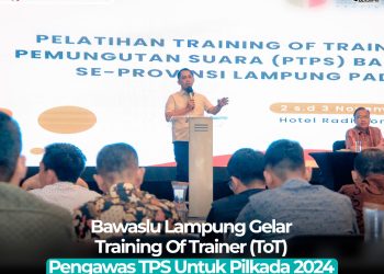 Bawaslu Lampung Identifikasi 3.590 TPS Rawan Jelang Pilkada 2024