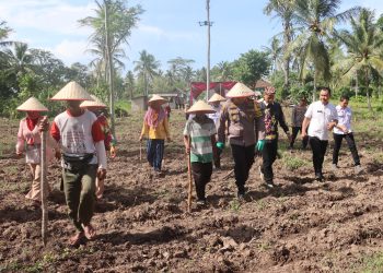 Polres Lampung Selatan Dukung Peluncuran Gugus Tugas Polri untuk Ketahanan Pangan Nasional