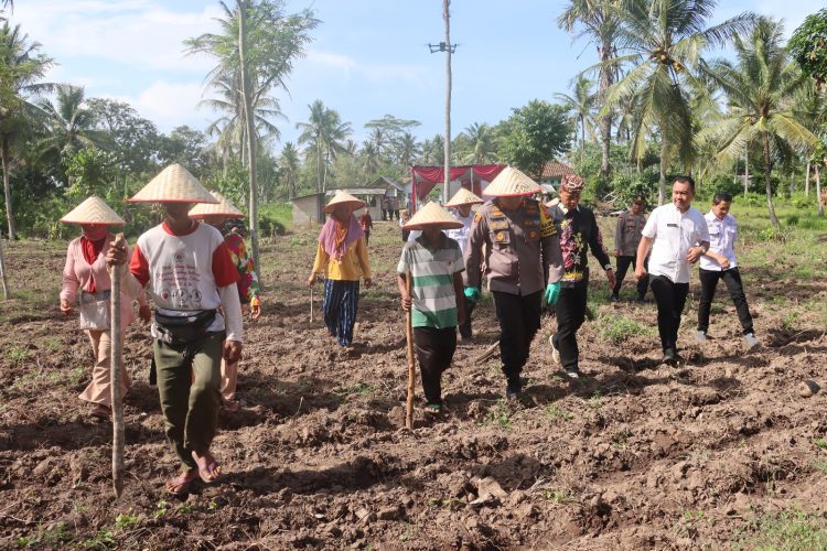 Polres Lampung Selatan Dukung Peluncuran Gugus Tugas Polri untuk Ketahanan Pangan Nasional