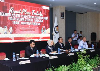 Pleno KPU Kabupaten Pringsewu Berjalan Lancar, Paslon 03 Unggul dalam Pilkada