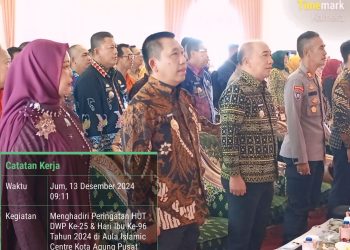Pj. Bupati Tanggamus Hadiri Peringatan HUT ke-25 Dharma Wanita Persatuan dan Hari Ibu ke-96