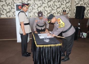 Tiga Jabatan Strategis di Polres Lampung Selatan Resmi Berganti dalam Sertijab yang Dipimpin Kapolres