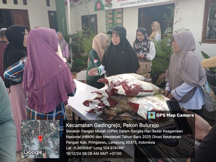 Program Pangan Murah Dinas Ketahanan Pangan Pringsewu Tercatat Di 21 Titik, Terbanyak di Desember 2024