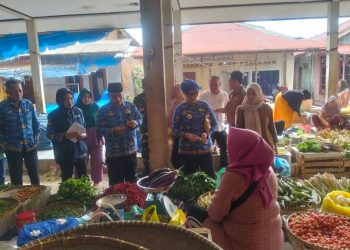 TPID Kabupaten Tanggamus Gelar Sidak Pasar Jelang Natal dan Tahun Baru
