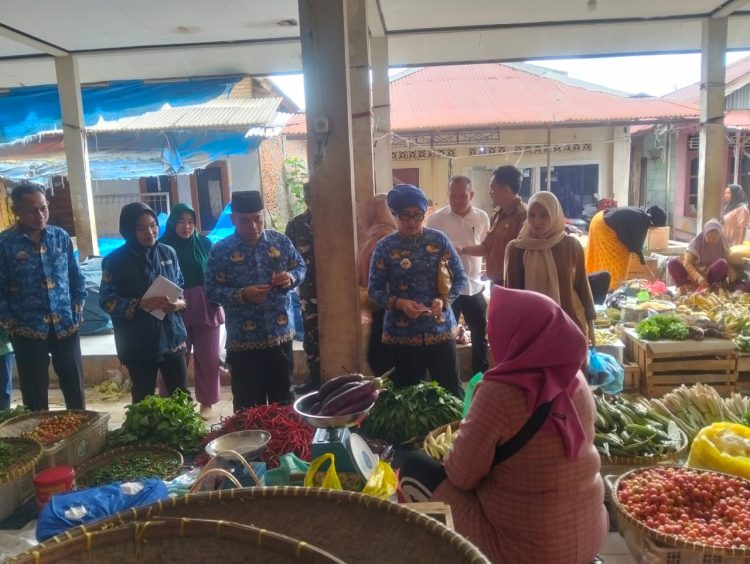 TPID Kabupaten Tanggamus Gelar Sidak Pasar Jelang Natal dan Tahun Baru