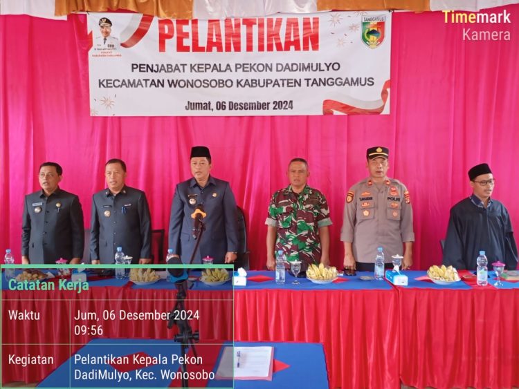 Agus Salim Dilantik Sebagai Penjabat Kepala Pekon Dadi Mulyo, Wonosobo