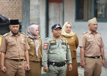 Wakil Bupati Lampung Tengah Sidak dan Pimpin Apel Pagi di Kecamatan Padang Ratu