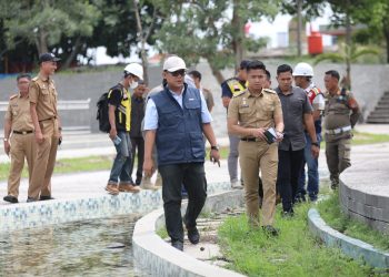 Wakil Bupati Lampung Tengah Tinjau Kerusakan Fasilitas di Komplek Icon Lamteng