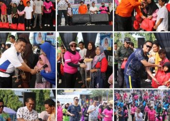 Fun Bike dan Senam Bersama di Stadion Sukung Kotabumi: Ribuan Peserta Rayakan Tahun Baru dengan Meriah