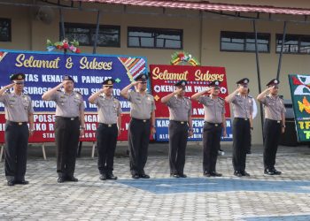 Polres Lampung Selatan Gelar Upacara Korp Raport Kenaikan Pangkat dengan Penuh Haru