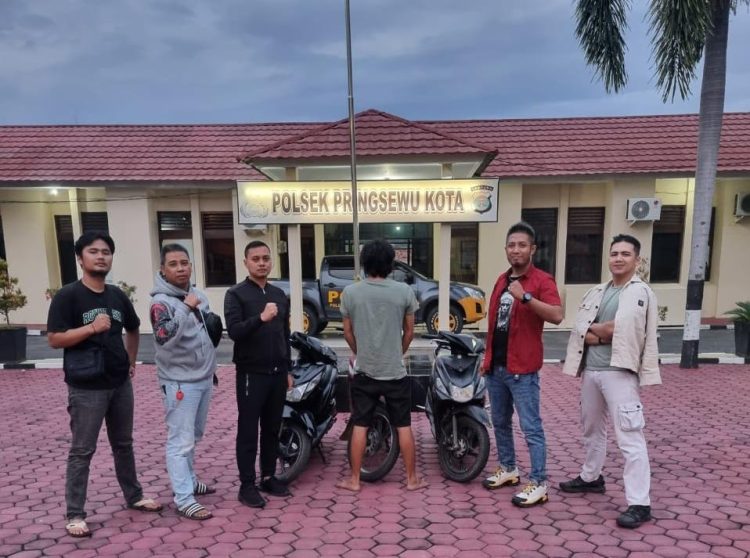 Polsek Pringsewu Kota Tangkap Dua Pelaku Penipuan dan Penggelapan Sepeda Motor