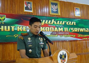 Kodim 0422/Lampung Barat Peringati HUT Ke-79 Kodam II/Sriwijaya