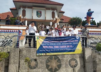 Ribuan Honorer Tanggamus Tuntut Diangkat Jadi PPPK Penuh Waktu