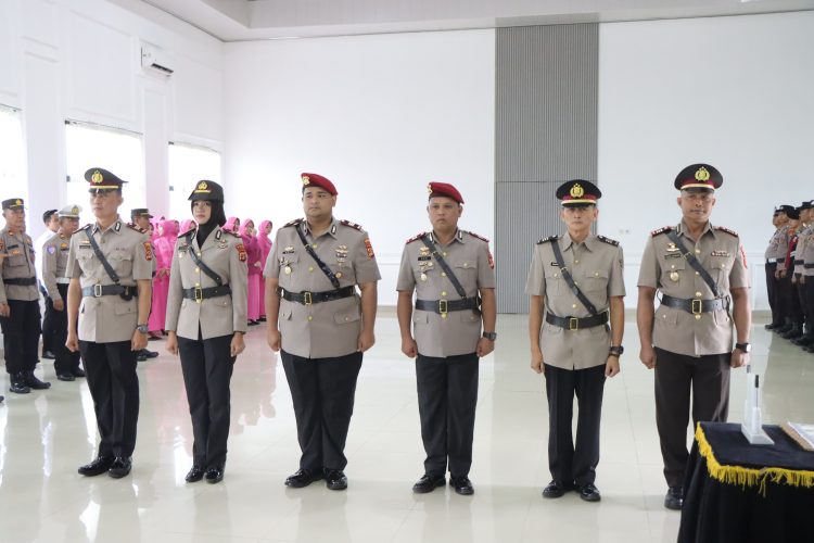 Tiga Perwira Polres Pesawaran Resmi Berganti Jabatan