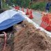 Dinas BMBK Lampung Bangun Talud Penahan Longsor di Pematang Liang