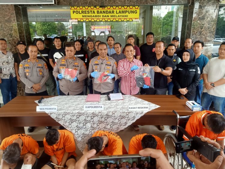 Polresta Bandar Lampung Ringkus Komplotan Curanmor Bersenjata, 4 Pelaku Ditembak