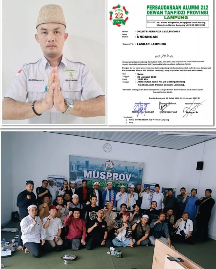 Musprov Persada 212 Lampung Berjalan Lancar, Momentum Perkuat Perjuangan Umat