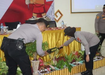 Polres Lampung Selatan Terjunkan 158 Personel Amankan Penetapan Pasangan Bupati dan Wakil Bupati Terpilih