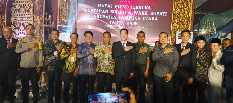 Hamartoni Ahadis dan Romli Resmi Menjadi Bupati dan Wakil Bupati Lampung Utara Periode 2025-2030