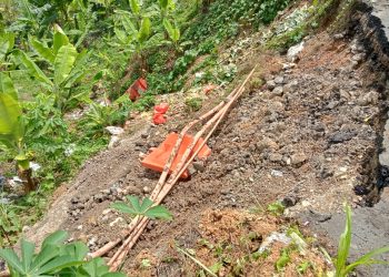 Dinas BMBK Diminta Segera Perbaiki Bahu Jalan Tergerus Longsor