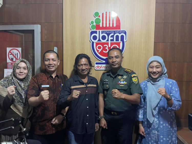 Kodim 0421/Lampung Selatan Hadiri Talk Show di Radio DBFM, Bahas Rekrutmen Prajurit TNI-AD