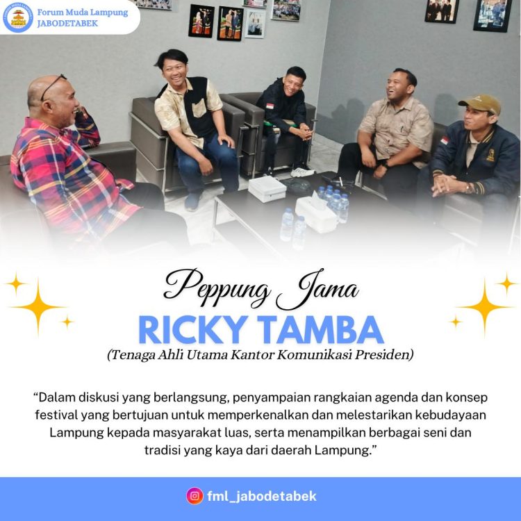 Festival Budaya Lampung Siap Digelar, Tenaga Ahli Presiden Sampaikan Pesan Penting