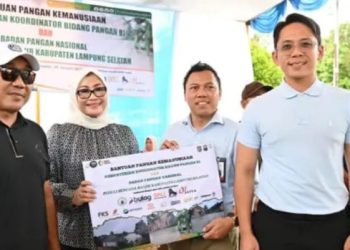 Bantuan Pangan Disalurkan untuk Korban Banjir di Lampung Selatan