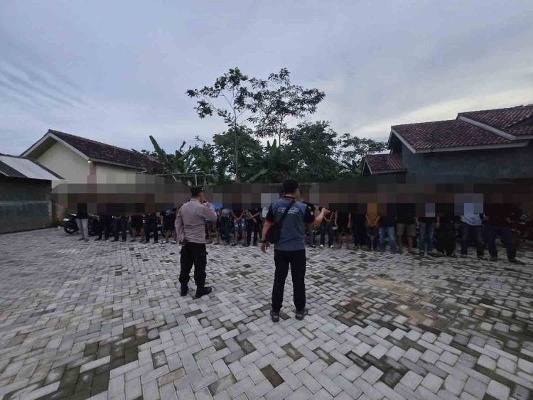 Polsek Tanjung Bintang Amankan 20 Motor dalam Razia Balap Liar di Desa Galih Lunik