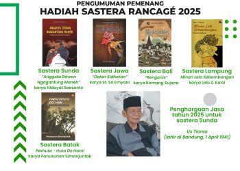 Udo Z Karzi Raih Hadiah Sastra Rancage 2025, Tantangan Sastra Lampung ke Depan
