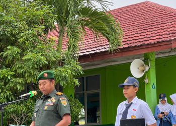 Koramil 412 Kotabumi Ajak Siswa SMPN 7 Kotabumi Wujudkan Indonesia Emas 2045