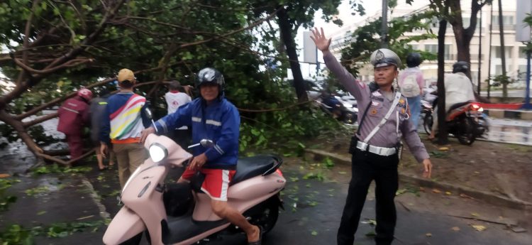 Hujan Deras dan Angin Kencang Terjang Bandar Lampung, Warga Diimbau Waspada