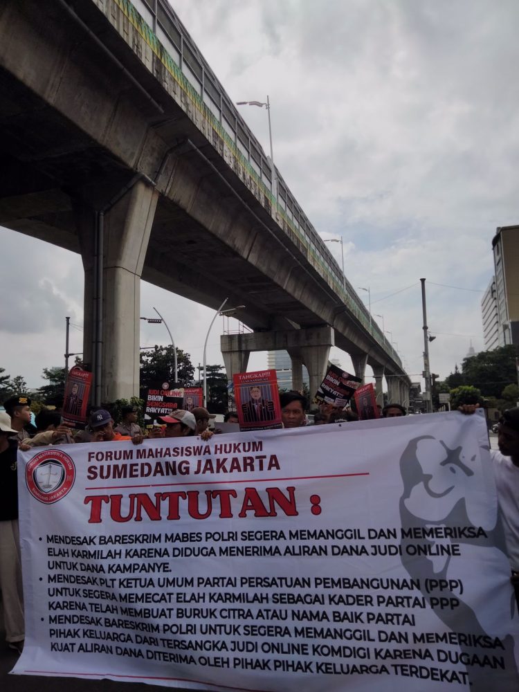 Aksi Jilid 2: Mahasiswa Desak Bareskrim Periksa Elah Karmilah dalam Skandal Judi Online Komdigi