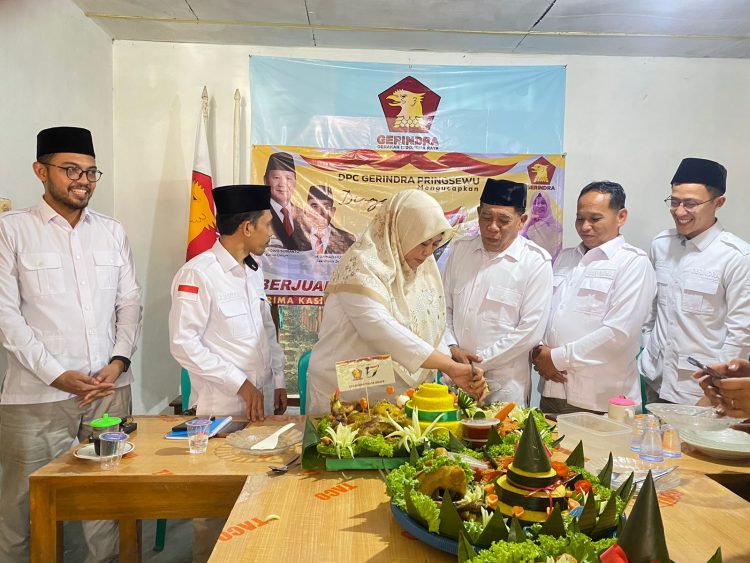 DPC Gerindra Pringsewu Peringati HUT ke-17, Umi Laila: Perjuangan Harus Terus Dilanjutkan