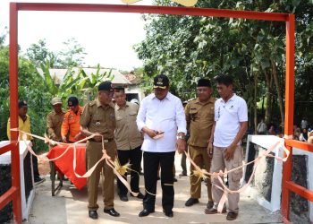Bupati Musa Ahmad Resmikan Jembatan Baru di Kampung Terbanggi Besar