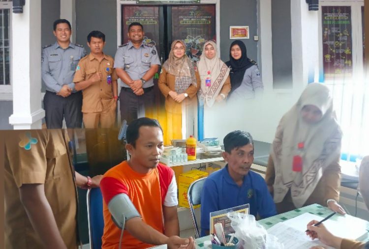 Lapas Kotabumi Gandeng Puskesmas Kotabumi II Gelar Screening Kesehatan bagi Warga Binaan
