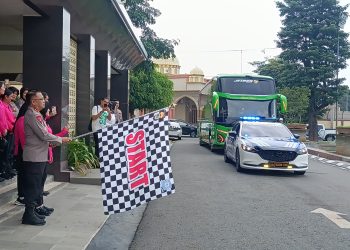 Kapolda Lampung Lepas Peserta Tour of Kemala 2025, Dukung Sportivitas dan Prestasi