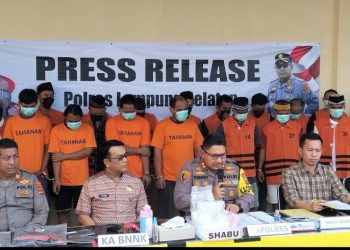 Polres Lampung Selatan Gagalkan Penyelundupan 2,5 Kg Sabu di Bakauheni