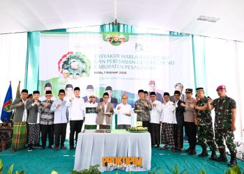 Bupati Dendi Ramadhona Hadiri Tasyakuran Harlah Ke-102 NU dan Peresmian Gedung PCNU Pesawaran