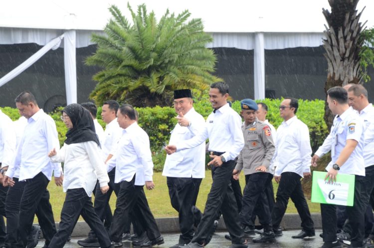 Hujan Tak Goyahkan Gladi Resik Pelantikan Kepala Daerah: Bupati dan Wakil Bupati Tanggamus Siap Dilantik di Istana