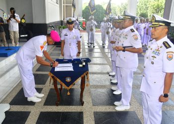 Komandan Lanal Lampung Resmi Berganti, TNI AL Laksanakan Sertijab di Lantamal III
