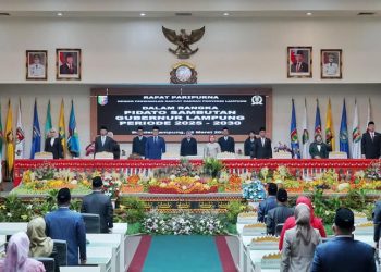 Gubernur Lampung Sampaikan Pidato Perdana, Tegaskan Komitmen Pembangunan Berkelanjutan