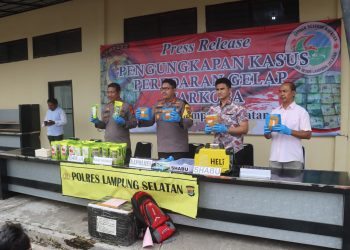 Polres Lampung Selatan Gagalkan Penyelundupan 8 Kg Narkoba di Pelabuhan Bakauheni