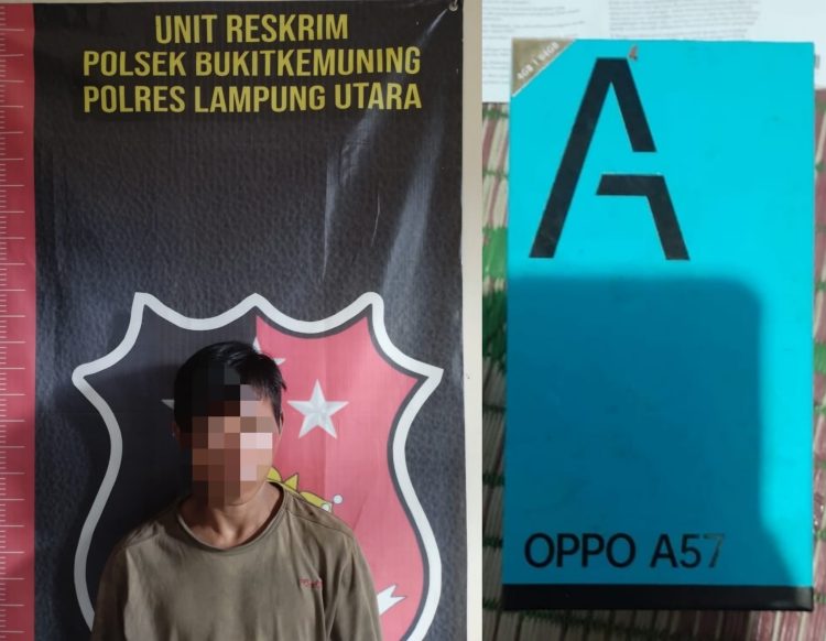 Bobol Pondok, Gasak HP & Uang Rp5 Juta, Pemuda Abung Tinggi Diciduk Polisi