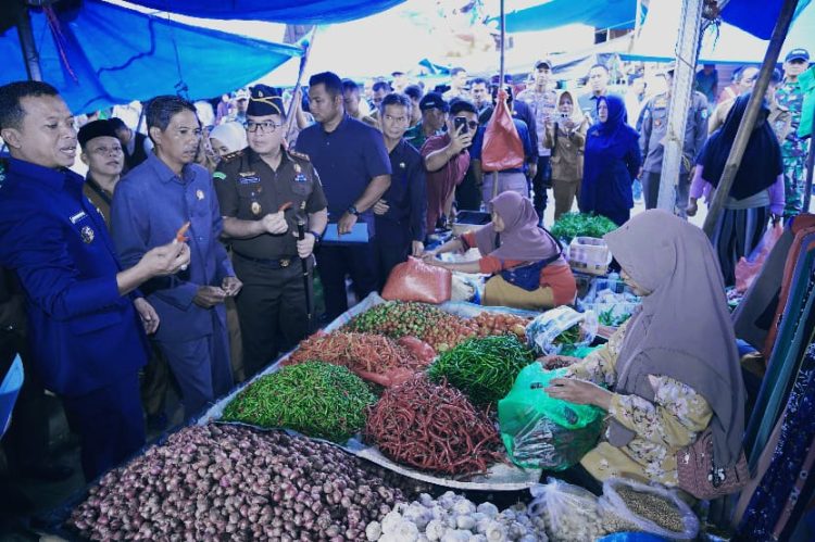 Bupati Pringsewu Tinjau Pasar Banyumas: Pastikan Ketersediaan Bahan Pokok Jelang Idulfitri