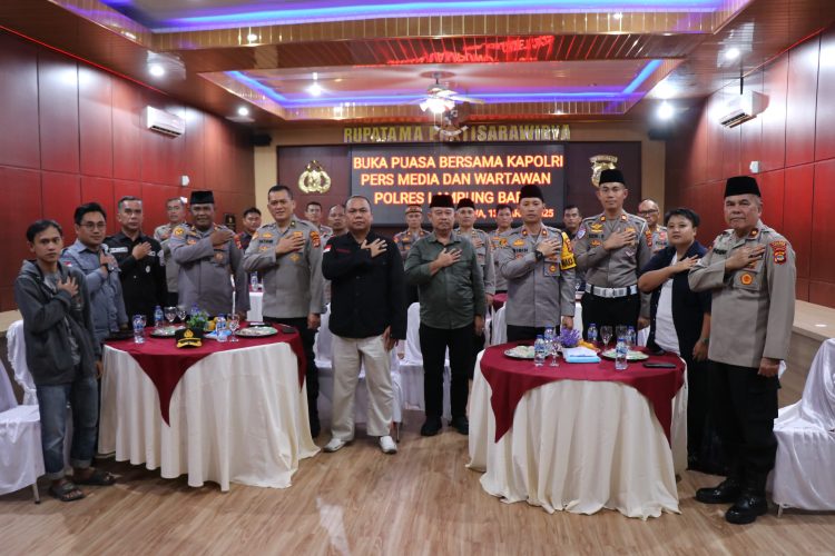 Polres Lampung Barat Pererat Sinergi dengan Insan Pers Lewat Buka Puasa Bersama