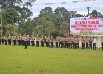 Lampung Barat Gelar Apel Operasi Ketupat 2025, Fokus Pengamanan Mudik Lebaran